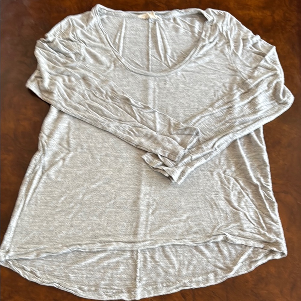 Madewell Light Gray Long Sleeve Tee